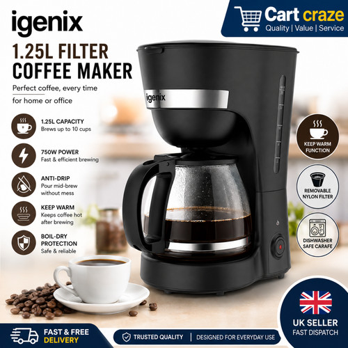 Igenix filter coffee maker - coffee,