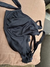 Por Moi 32e Black Bikini Top Underwired