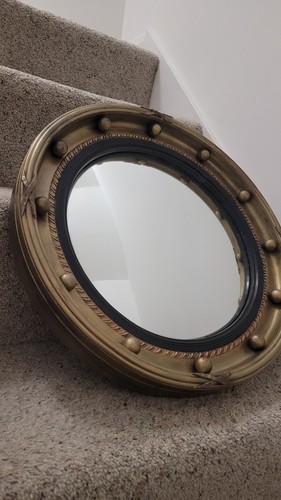 Porthole antique gilt - antique, framed