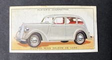 John Player & Sons Motor Cars Cigarette Card #20 Hillman Minx Saloon De Luxe