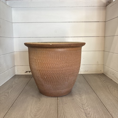 Large vintage terracotta pot - terracotta,