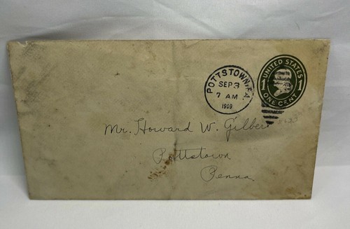 Vintage mail embossed - us,
