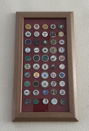Framed golf pins various - 50,