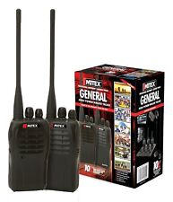 MITEX GENERAL TWIN PACK UHF 5W LICENSED HANDHELD TWO WAY RADIO (WALKIE TALKIES)