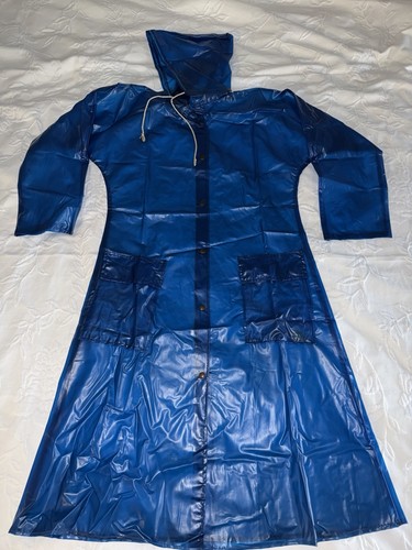 Vintage pvc raincoat rain - raincoat, cape