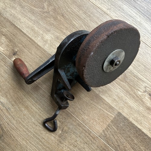 Vintage iron hand cranked - iron,