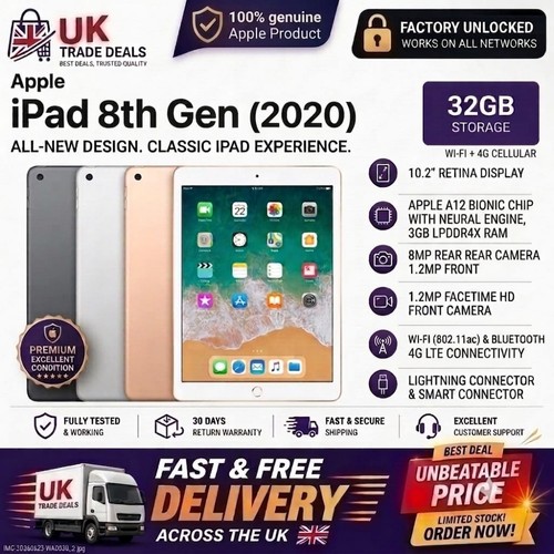 Apple ipad 8th - gen, wifi