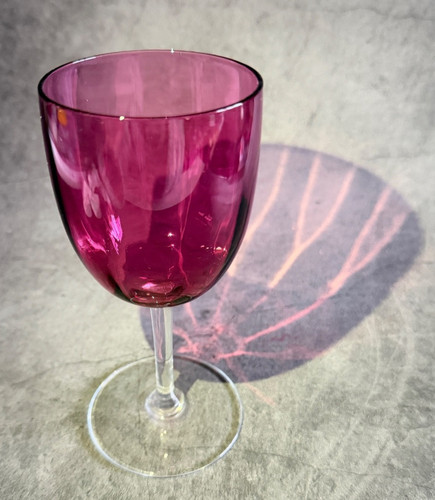 Vintage cranberry pink glass - vintage,
