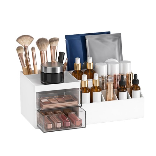 Makeup organizer with - organizer, drawers