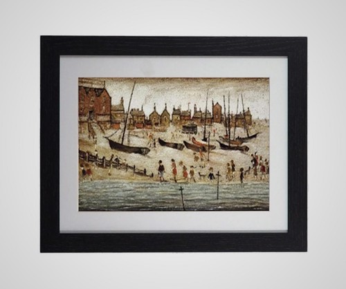 Lowry the beach framed - lowry, beach"
