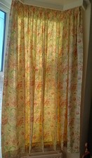 A Pair of Laura Ashley Sherbourne Curtains 72" drop x 88 " wide