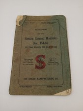 Vintage Singer Sewing Machine No. 15k80 Instructions Lock Stitch For Family Use