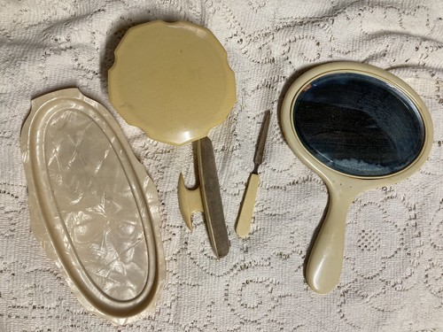 Vintage french ivory celluloid - vintage,