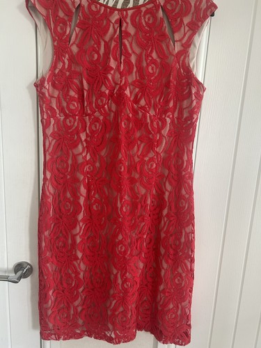 Wallis red lace dress - dress, with