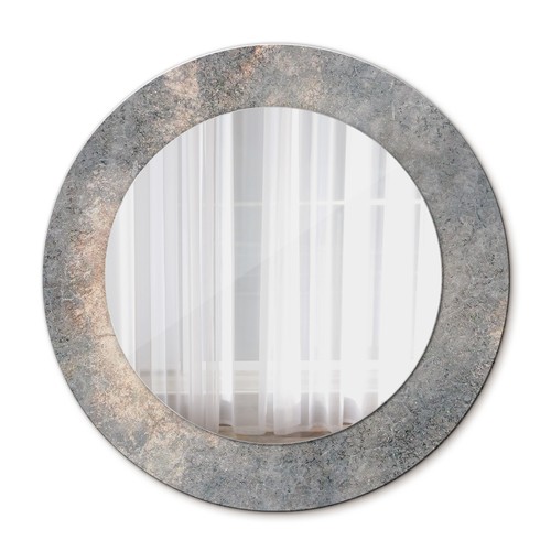 Ornate round mirror with - ornate,