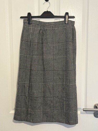 Dogtooth wool black - and, white