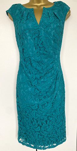 Adrianna papell teal lace - papell,