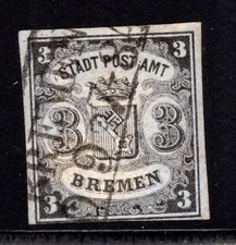 Stamps- German States- Bremen-