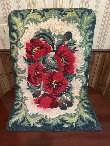 Vtg red poppy - red,