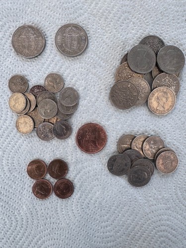 Job lot pre decimal coins - decimal,
