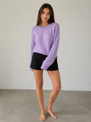 Zara lilac alpaca wool blend - lilac,