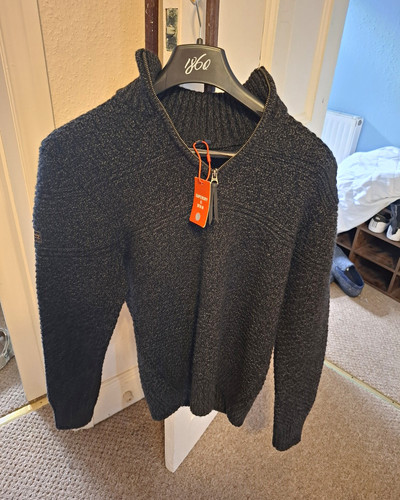 Superdry jacob henley charcoal - superdry,