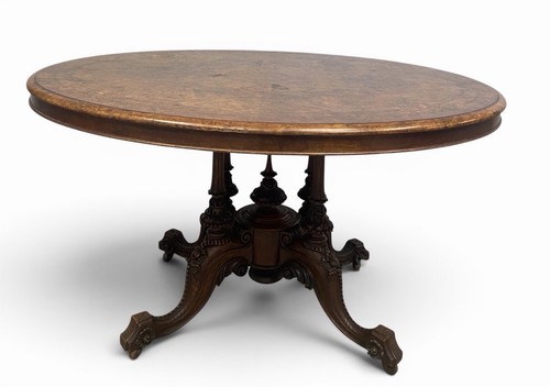 19th century burr walnut - 19th, oval