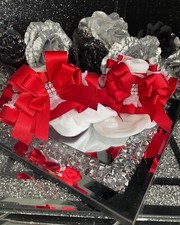 Handmade Girls Frilly Tutu Ruffle Ankle Baby Girls Diamante Stack Bow Socks ❤️