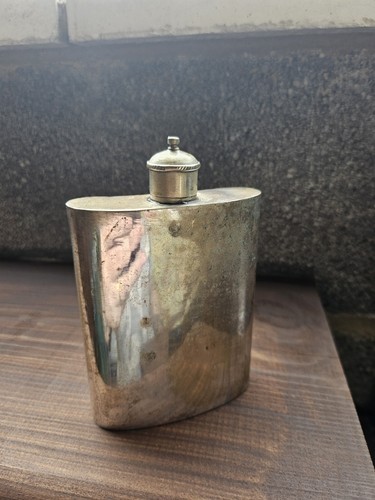 Antique silver plated hip