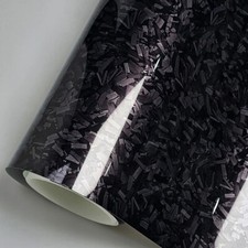 Sheet Gloss Forged Carbon Fiber Car Vinyl Wrap Air Release Sticker Film 20x152cm