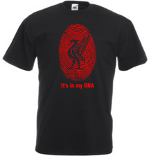 Liverpool it's in my DNA football t-shirt Black ladies men's cotton FOTL new 