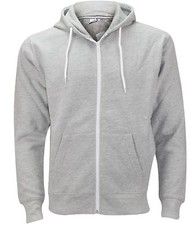 Mens Plain Fleece Zip Up Top