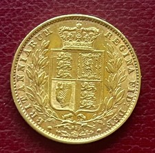1870 shield back gold sovereign