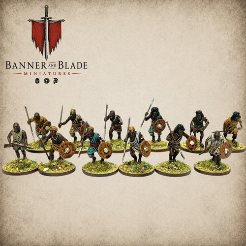 Sudanese tribesmen 28mm - sudanese,