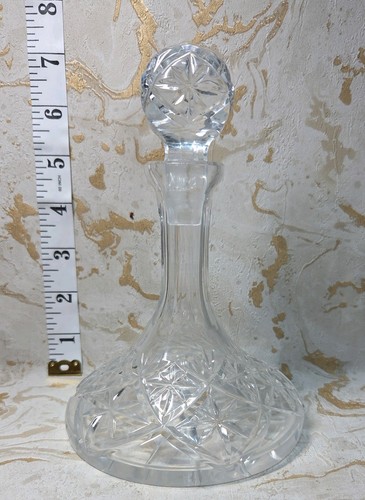 Clear crystal cut glass - clear, ships