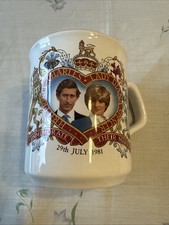 HRH Prince Charles and Lady Diana Spencer - 1981 Royal Wedding Commemorative Mug