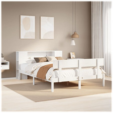 Bookcase Bed Solid Pinewood