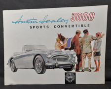 Vintage Austin Healey MkII 3000 Sports Convertible Car Sales Brochure 1962-64