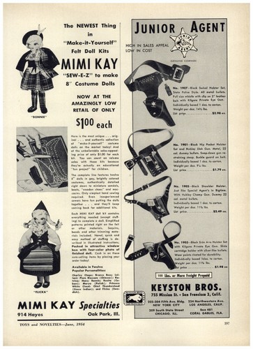 1954 paper keyston bros - 1954, ad