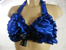 sissy ROYAL BLUE satin bra