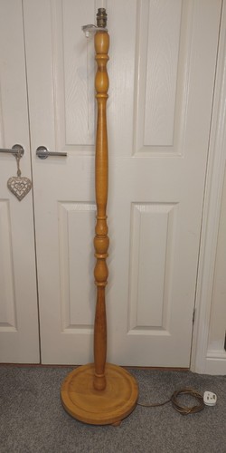 Vintage oak standard - standard, lamp