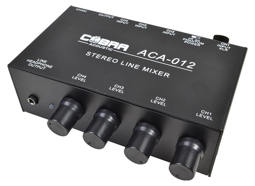 Mic line audio mixer - audio, 5+1