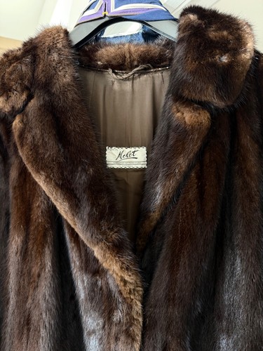 Brown vintage mink - vintage, coat