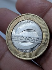 2013 London Underground Roundel Coin, £2, Two Pounds, Circulated