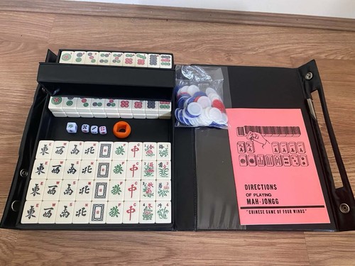 Vintage mah jongg set with - vintage,