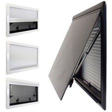 Campervan windows hinged flat - campervan,