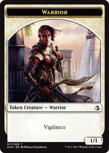 Warrior token amonkhet mtg - token,
