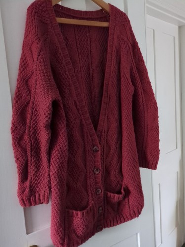 Hand knitted aran type chunky - knitted,