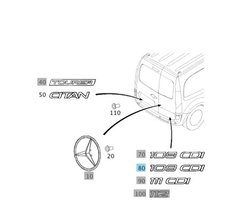Genuine mercedes citan 109 - citan,