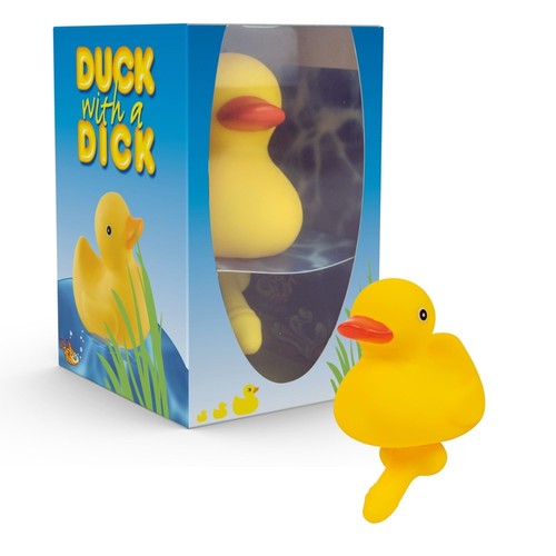 Funny duck with dick - dick, novelty